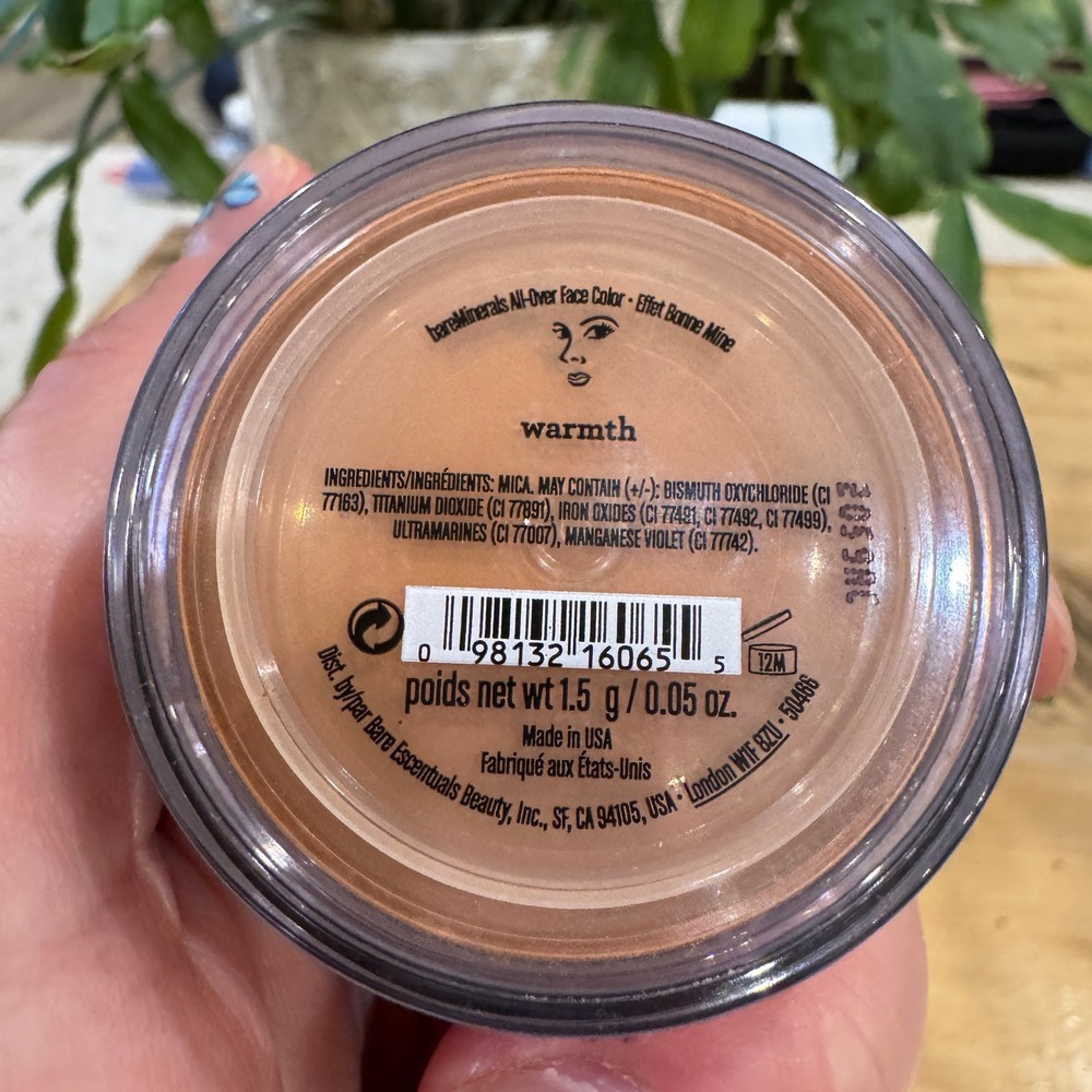 bareMinerals All-Over Face Color Warmth Loose Mineral Powder Bronzer 1.5g 0.05oz
